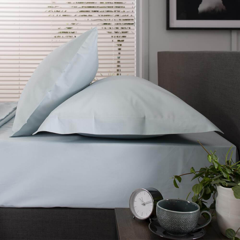 The Lyndon Company Duck Egg Fitted Sheet 200 Thread Count